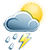 Gewitter mit Regen