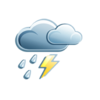 Gewitter mit Regen