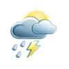 Gewitter mit Regen