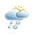 leichte Schnee / Regenschauer